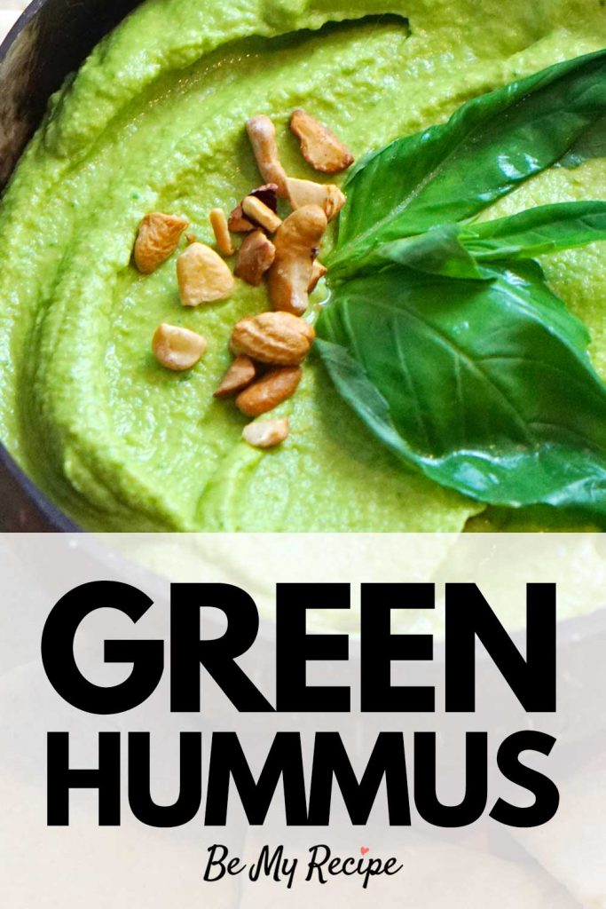 "Green Hummus Recipe" by Be My Recipe - Pin