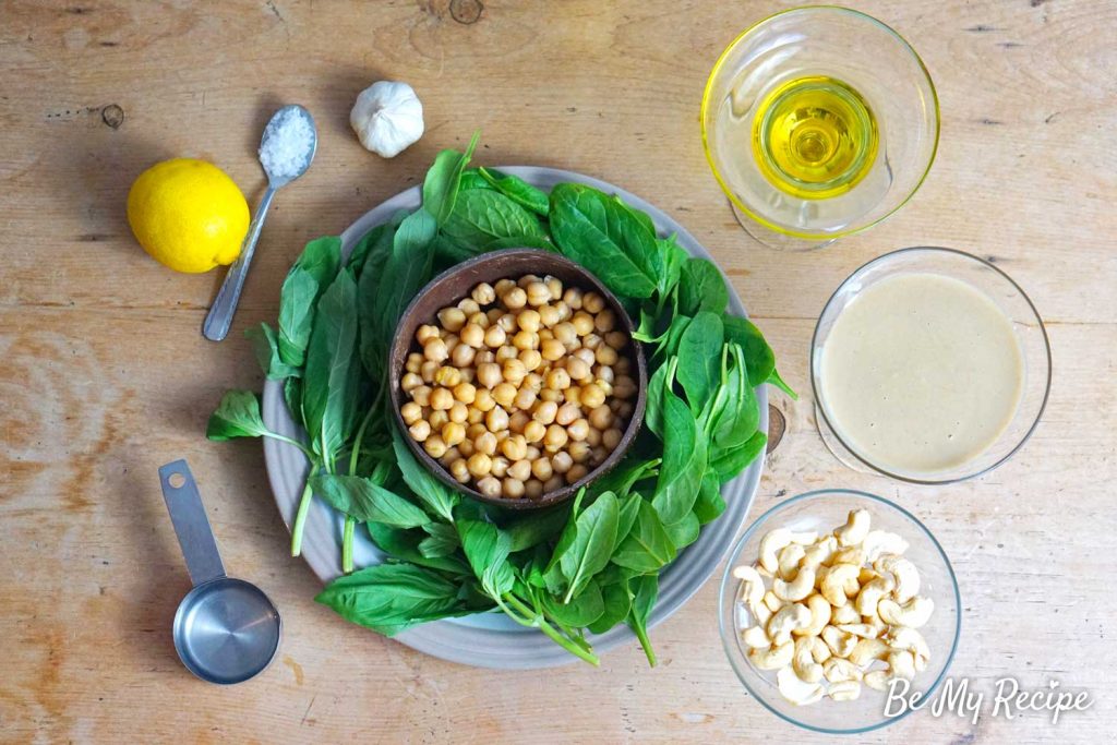 Basil Hummus Recipe Ingredients