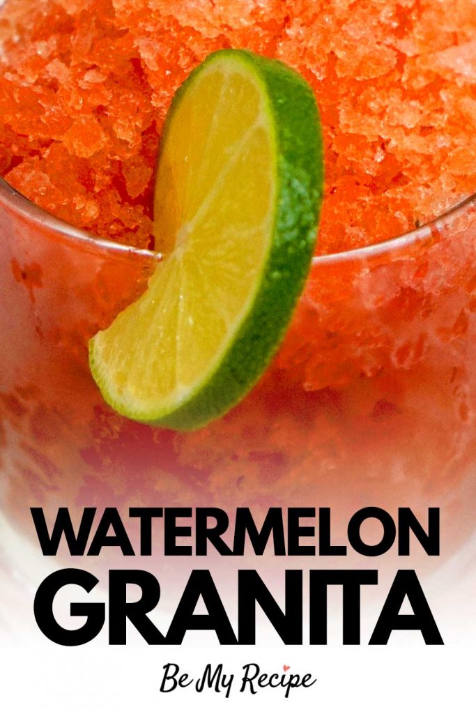 "Watermelon Granita" by Be My Recipe - Pin