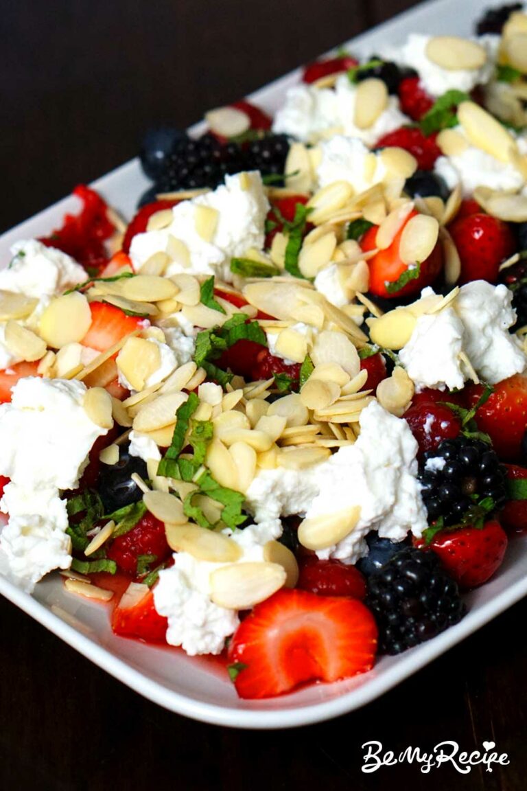Beautiful Berry Salad Recipe with Ricotta and Citrus Dressing