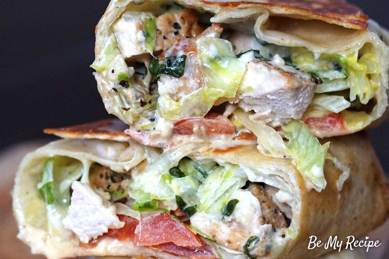 Creamy Grilled Chicken Wrap Recipe