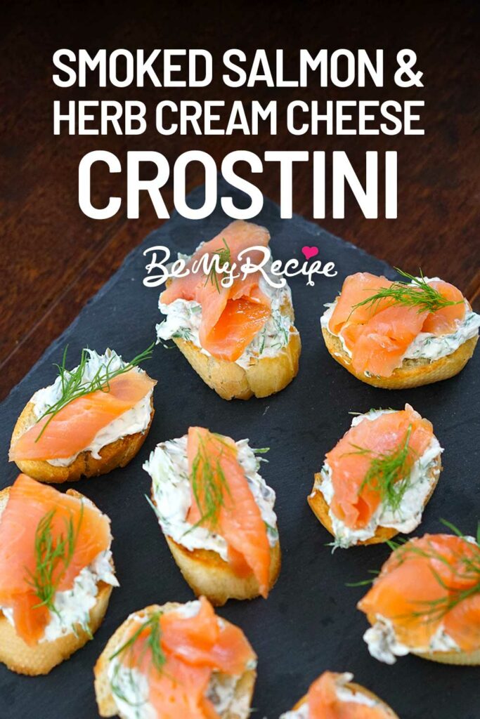 Tartines with Herb Cheese and Smoked Salmon - Nerds with Knives