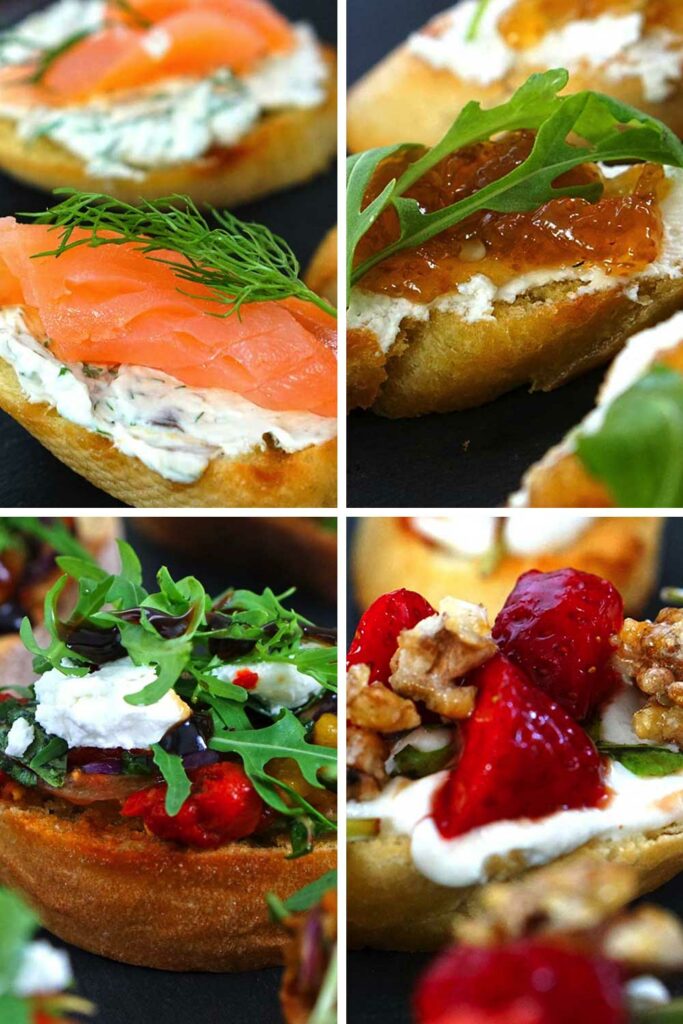 photos of 4 crostini recipes you should try