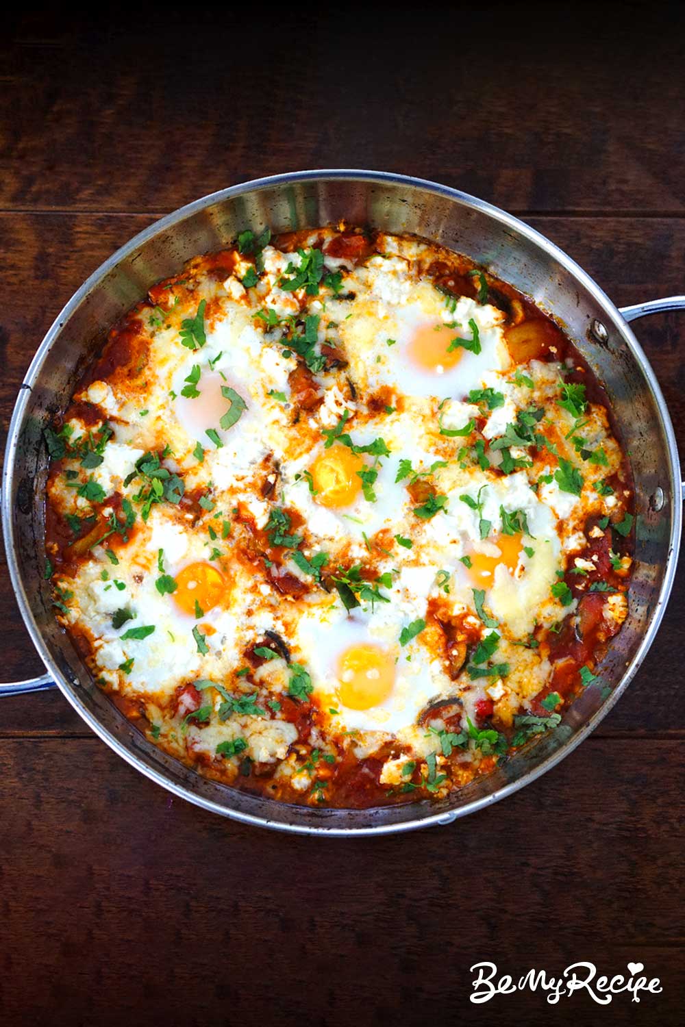 Shakshuka with Zucchini and Bell Peppers Recipe