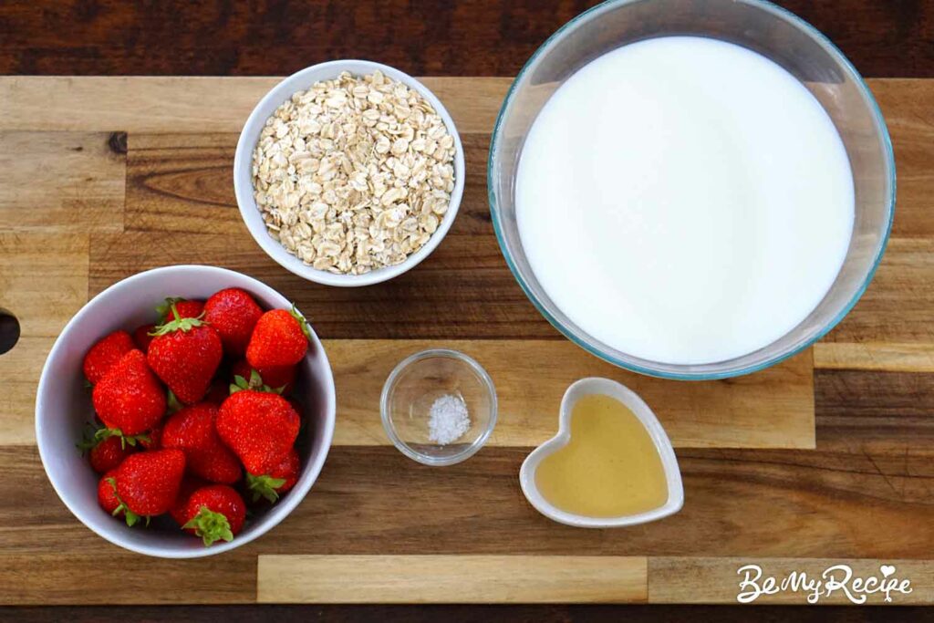 Strawberry Oatmeal Ingredients