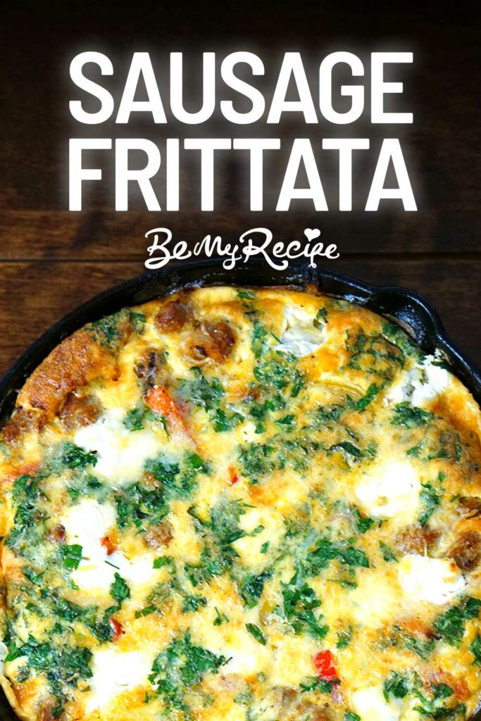Sausage Frittata - Be My Recipe (Pin)