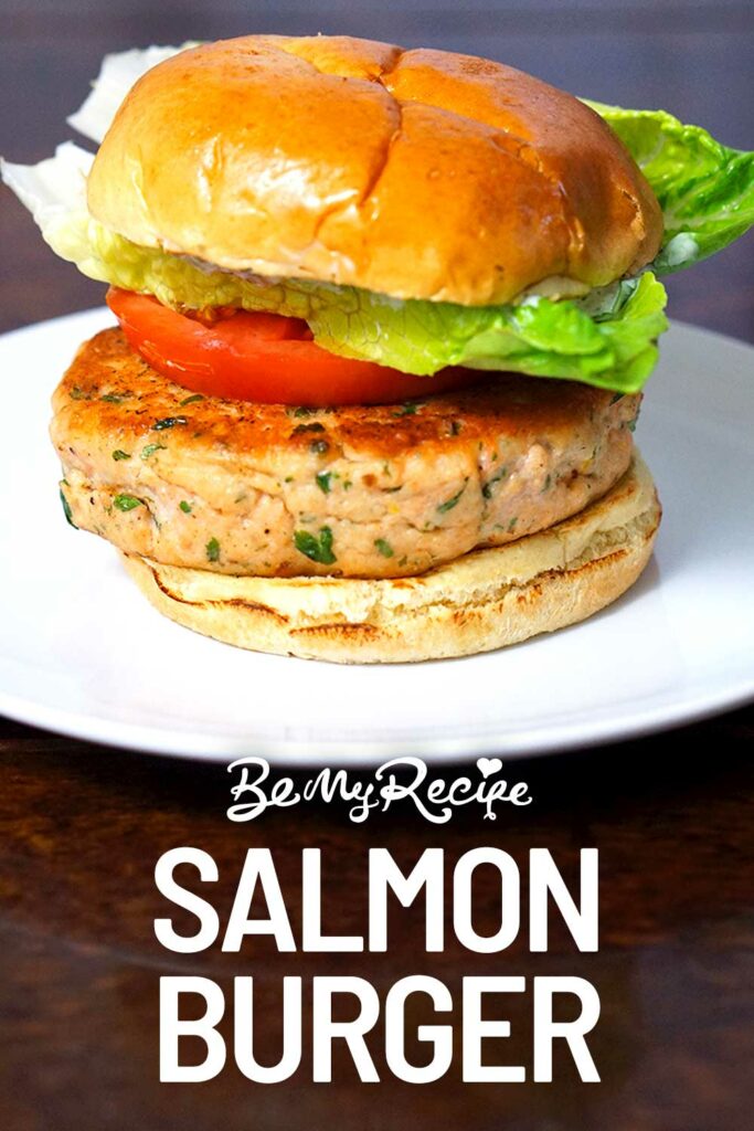 Salmon burger.