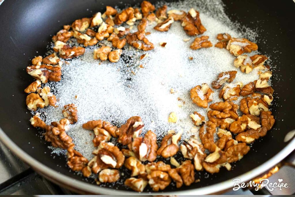 the process of making candied nuts