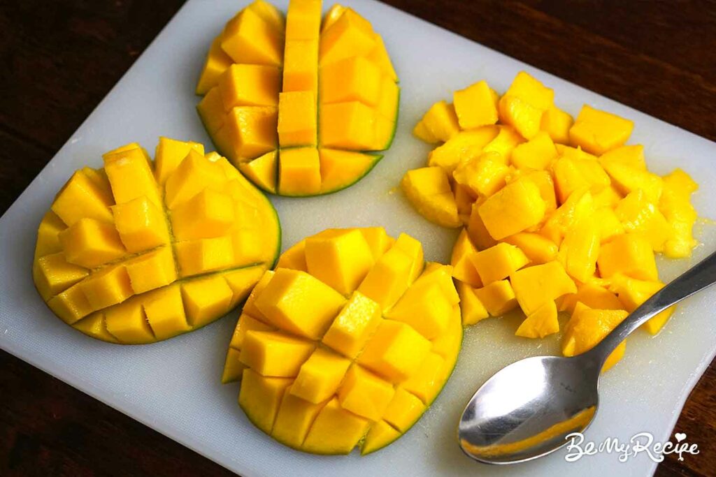 Cubing the mangoes
