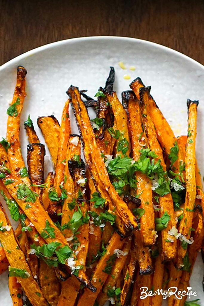 Air Fryer Carrot Fries with Parmesan