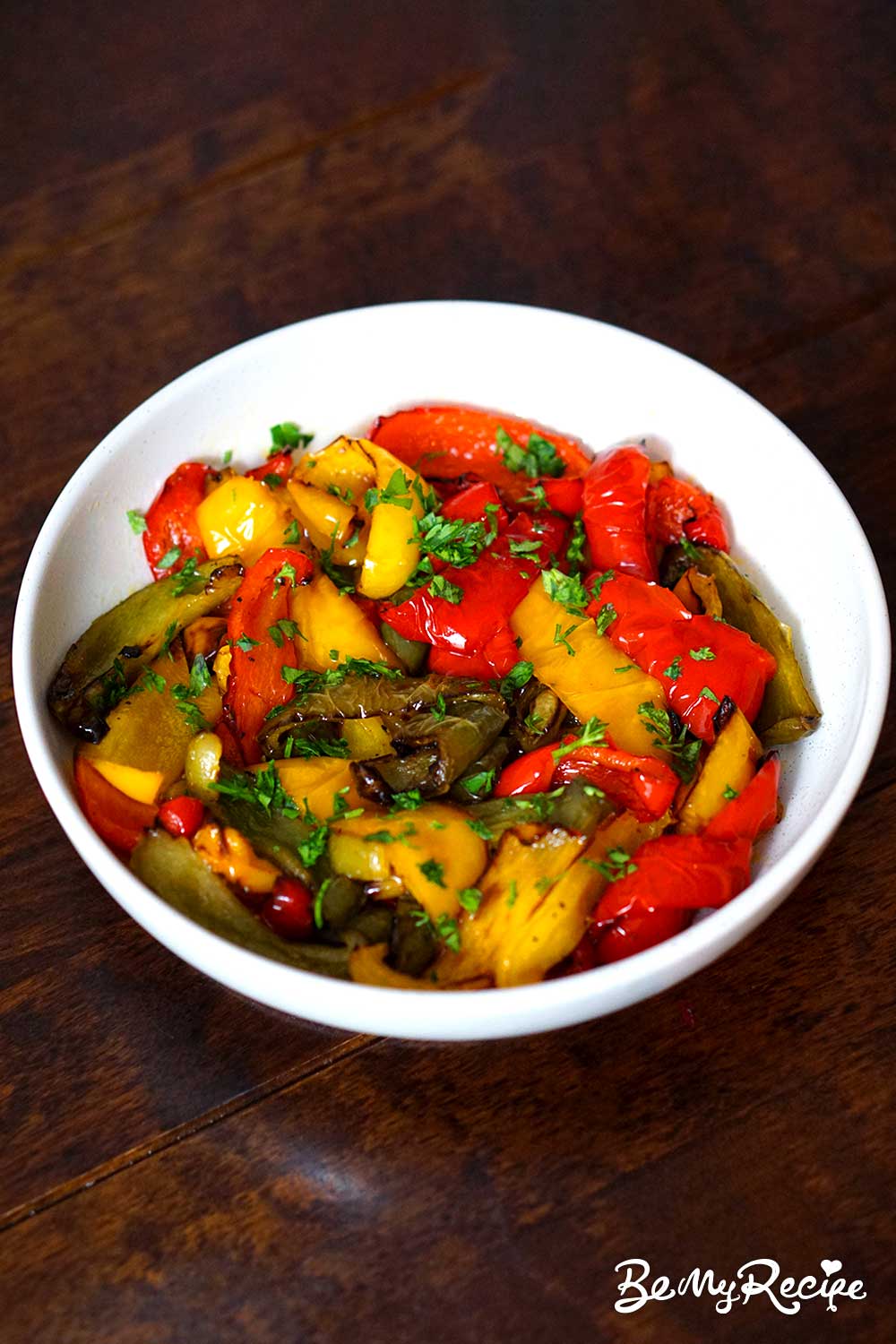 Air Fryer Peppers (Sweet and Charred Pepper Slices with Lemon)