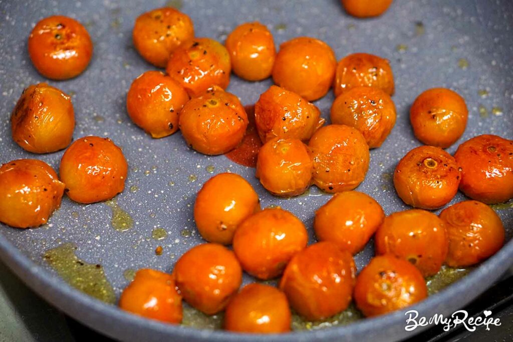 Charring tomatoes