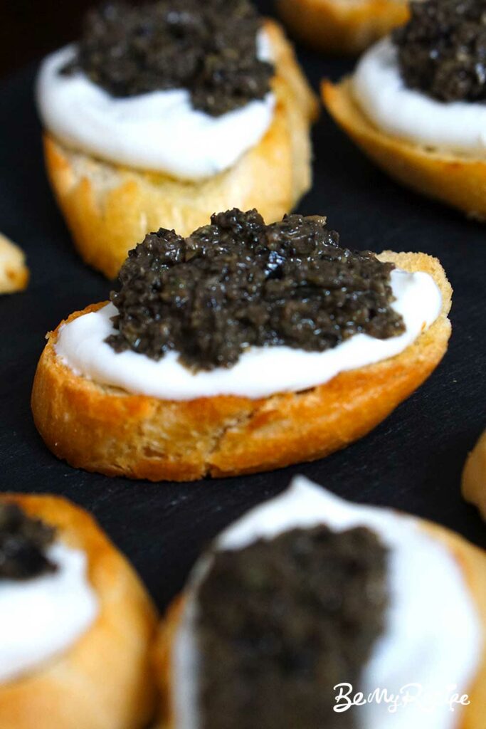 Whipped Ricotta Crostini with Tapenade
