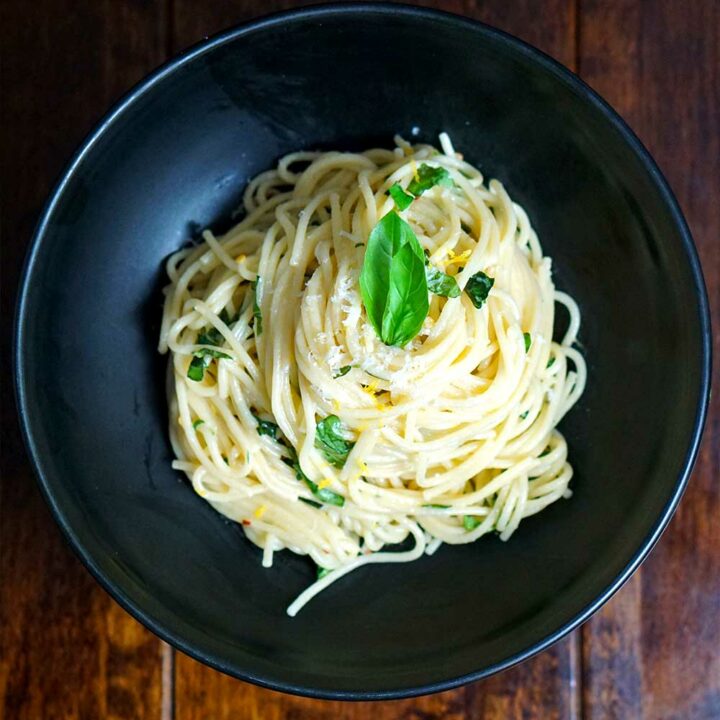 One-Pot Lemon Basil Parmesan Pasta
