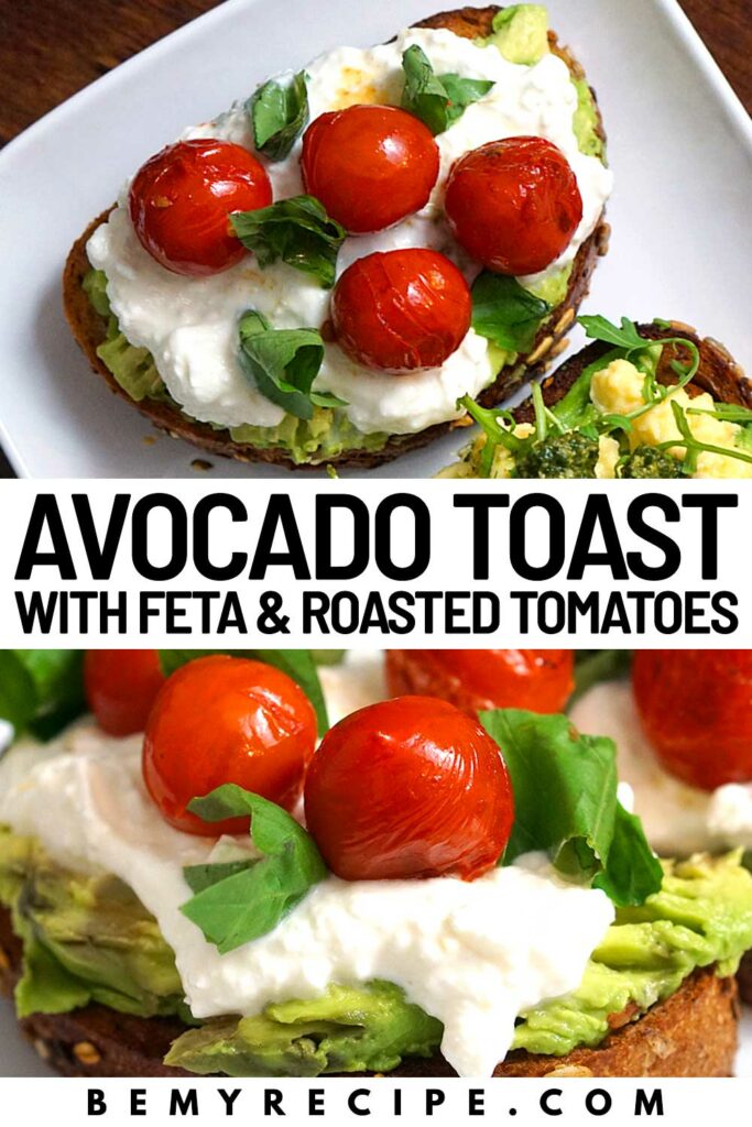 Avocado Toast with Feta and Roasted Tomatoes