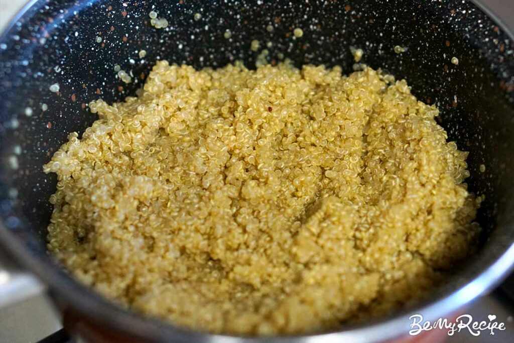 Making the quinoa