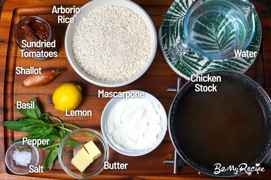 Ingredients for the Risotto