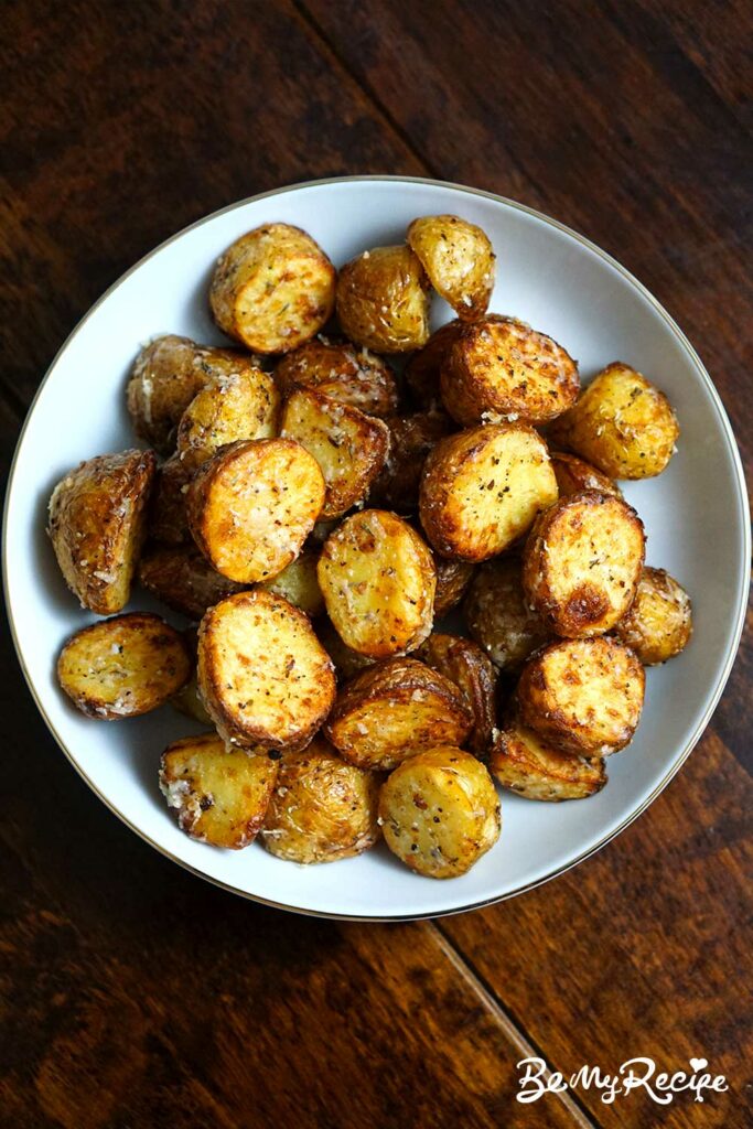 Air Fryer Parmesan Baby Potatoes in a bowl
