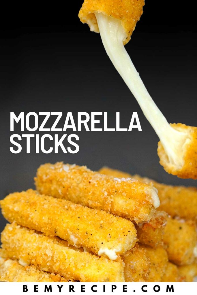 Mozzarella sticks on the inside