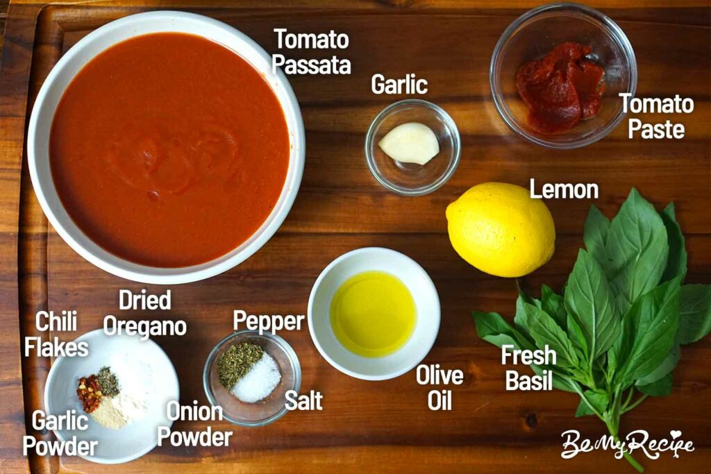 Marinara sauce ingredients