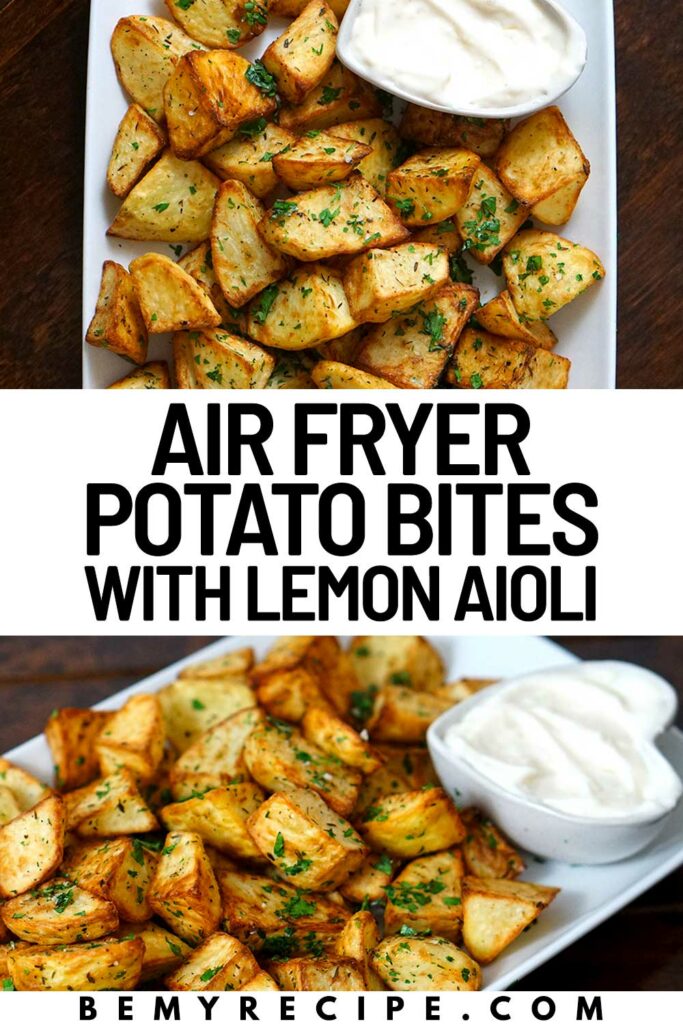 Air Fryer Potato Bites with Lemon Aioli