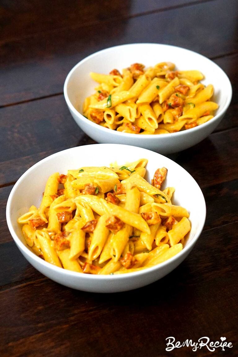 Creamy Penne Pasta with Spanish Cured Chorizo and Parmesan